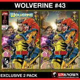 [2 Pack] Wolverine 43 Unknown Comics Kaare Andrews Exclusive Var (02/14/2024)