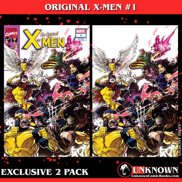 [2 Pack] Original X-Men #1 Unknown Comics Kaare Andrews Exclusive Var (12/20/2023)