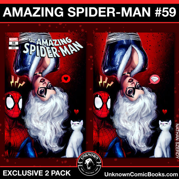 [2 PACK] AMAZING SPIDER-MAN #59 UNKNOWN COMICS NATHAN SZERDY EXCLUSIVE VAR (10/09/2024)