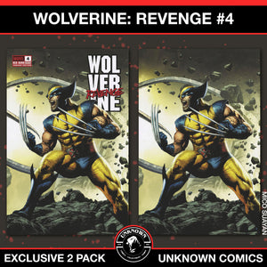 [2 Pack] Wolverine: Revenge - Red Band #4 Unknown Comics MICO SUAYAN Connecting Cover Exclusive Var [Polybagged] Explicit Content (01/22/2025)