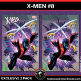 [2 Pack] X-Men #8 Unknown Comics Tyler Kirkham Connecting Covers Exclusive Var (12/04/2024)