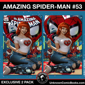 [2 Pack] Amazing Spider-Man #53 Unknown Comics Derrick Chew Exclusive  Var (07/10/2024)