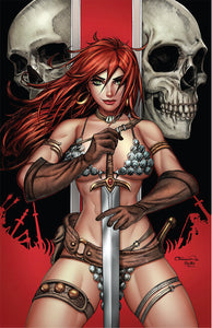 RED SONJA PRICE OF BLOOD #1 UNKNOWN COMICS COLLETTE TURNER EXCLUSIVE VIRGIN VAR (12/09/2020)