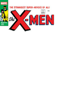 X-MEN 1963 #1 FACSIMILE EDITION UNKNOWN COMICS EXCLUSIVE BLANK VAR (04/12/2023)