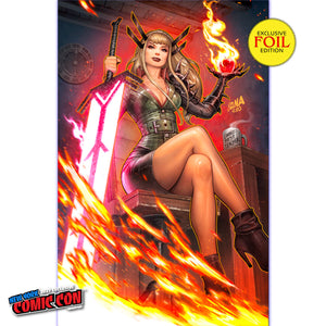 [FOIL] REALM OF X #1 [FALL] UNKNOWN COMICS DAVID NAKAYAMA EXCLUSIVE NYCC FOIL VIRGIN VAR (10/25/2023)