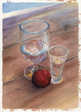 Watercolor - Glass & Plum  (11x14)